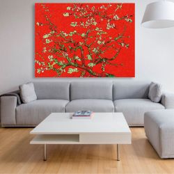 Vincent Van Gogh – Mandorlo in fiore red varation Βίνσεντ Βαν Γκογκ - Μαντόρλο σε παραλλαγή κόκκινου φιορδ
