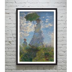Claude Monet Woman with a Parasol Madame poster κορνιζα