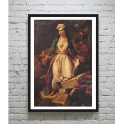 Eugène Delacroix Greece on the Ruins of Missolonghi poster