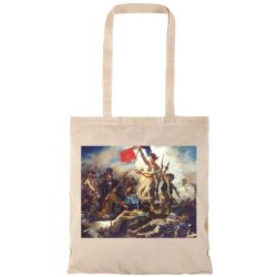 Eugène Delacroix Liberty Leading the People tote bags