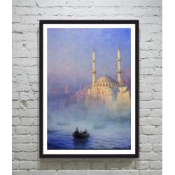Ivan Aivazovsky Constantinople la mosquée de Top Kahné poster κορνιζα