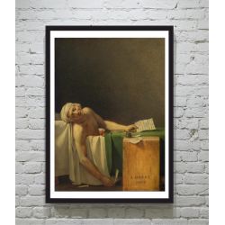 Jacques Louis David Marat assassinat poster ΜΕ ΚΟΡΝΙΖΑ