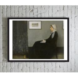 James Abbott McNeill Whistler Mother POSTER ΜΕ ΚΟΡΝΙΖΑ​