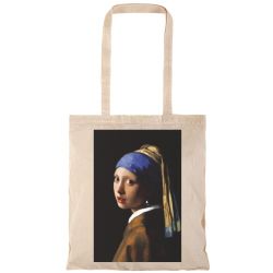 Johannes Vermeer Girl With A Pearl Earring tote bags