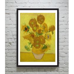 Vincent van Gogh Sunflowers ποστερ με κορνιζα