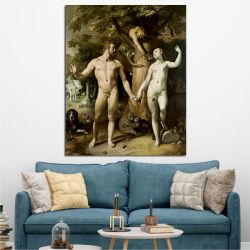 The Fall of Man Cornelis Cornelisz van Haarlem Πίνακας σε καμβά