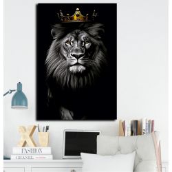Lion the King of the Jungle Πίνακας σε καμβά canvas