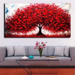 Τhe red passion tree πίνακας σε καμβά