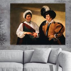Caravaggio Michelangelo fortune teller Πίνακας σε Καμβά