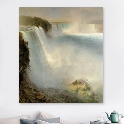 Frederic Edwin Church Niagara Falls from the American Side Πίνακας σε Καμβά