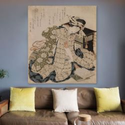 Hokusai Courtesan asleep Κατσουσίκα Χοκουσάι Πίνακας σε Καμβά