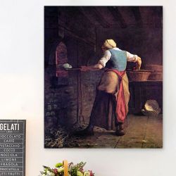 Jean François Millet Woman Baking Bread