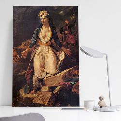 Eugene Delacroix Greece on the Ruins of Missolonghi (Η Ελλάδα στα ερείπια του Μεσολογγίου-Ευγένιος Ντελακρουά)