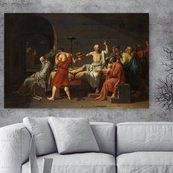 Jacques Louis David The Death of Socrates Ο Θάνατος του Σωκράτη Πίνακας του Ζακ Λουί Νταβίντ
