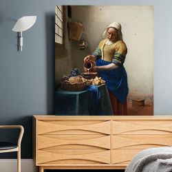 Johannes Vermeer Het melkmeisje Πίνακας σε Καμβά