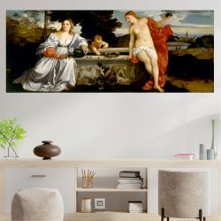 Tiziano Vecellio Sacred and Profane Love Τιτσιάνο Αγνός και βέβηλος έρως