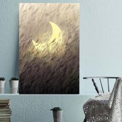 Πίνακας σε Καμβά Φεγγάρι Στα Στάχια (Moon)