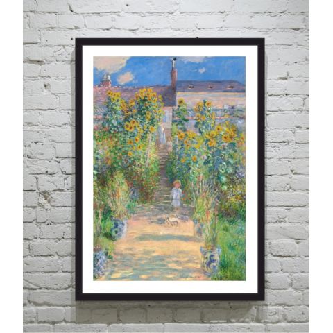 Claude Monet ποστερ κορνιζα The Artist s Garden at Vetheuil