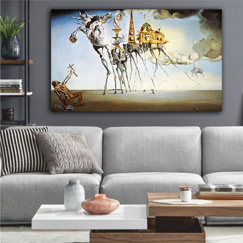 DALI THE TEMPTATION OF ST ANTHONY αντίγραφο  Πίνακας σε καμβά