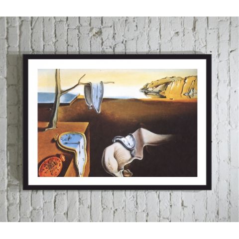DALI The Persistence of memory poster κορνιζα
