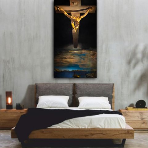 Dali Christ of St John of the Cross πίνακας σε καμβά