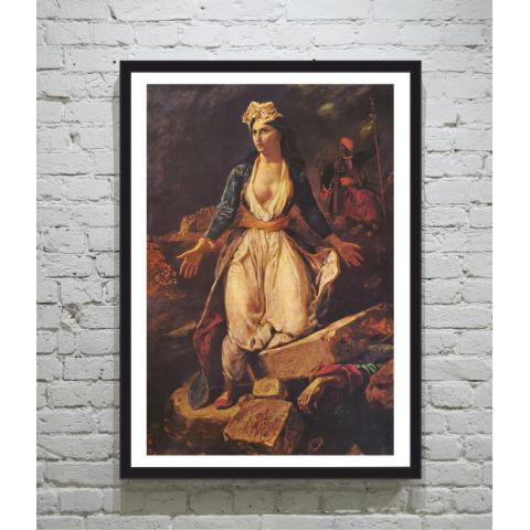 Eugène Delacroix Greece on the Ruins of Missolonghi poster