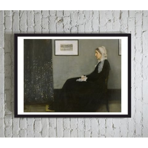 James Abbott McNeill Whistler Mother POSTER ΜΕ ΚΟΡΝΙΖΑ​