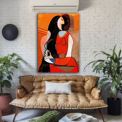 PICASSO PABLO SEATED WOMAN ΠΙΝΑΚΑΣ ΖΩΓΡΑΦΙΚΗΣ ΣΕ ΚΑΜΒΑ