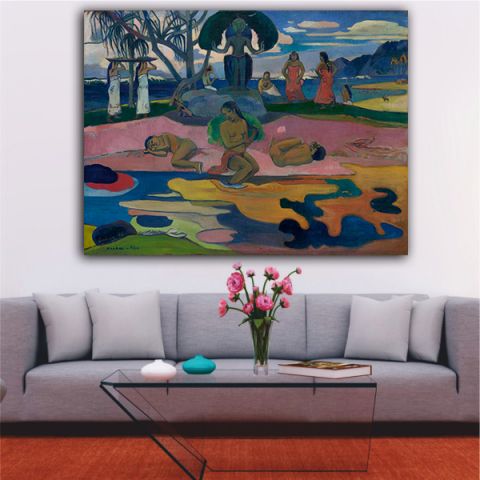 Paul Gauguin Day of the God (Mahana no Atua) Πίνακας σε Καμβά