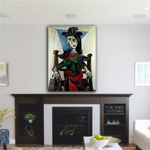 Picasso Dora Maar Au Chat πίνακας σε καμβά