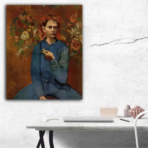 Picasso Garcon A La Pipe Πίνακας σε καμβά