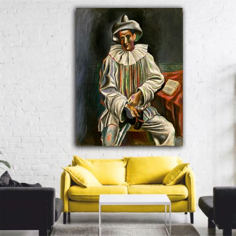 Picasso Pierrot Πίνακας σε καμβά