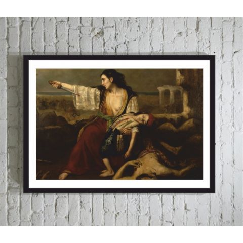 Η αυτοθυσία της μάνας Francois Emile de Lansac poster κορνιζα