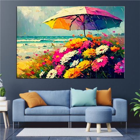 It&#039;s raining at sea with flowers