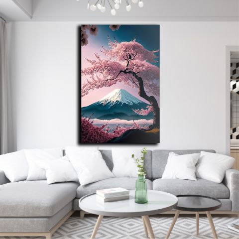 MOUNTAIN WITH SNOW ΠΙΝΑΚΑΣ ΣΕ ΚΑΜΒΑ CANVAS