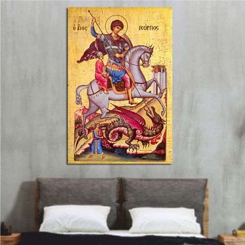 ΑΓΙΟΣ ΓΕΩΡΓΙΟΣ ΠΙΝΑΚΑΣ ΣΕ ΚΑΜΒΑ CANVAS