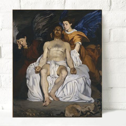 Edouard Manet The Dead Christ with Angels  Εντουάρ Μανέ Ο Χριστός νεκρός με Αγγέλους