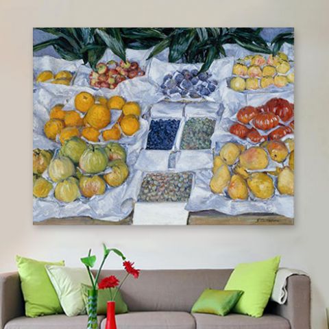 Gustave Caillebotte Fruit Displayed on a Stand