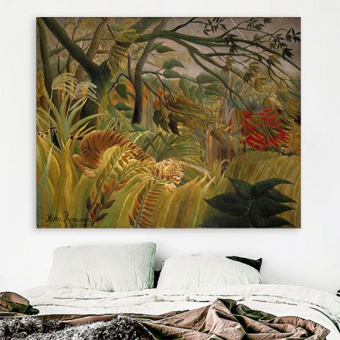 Henri Rousseau Surprised Rousseau Πίνακας σε Καμβά