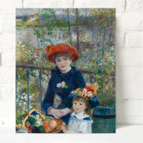 Pierre Auguste Renoir Two Sisters (On the Terrace) Πιερ Ογκίστ Ρενουάρ Δύο αδελφές