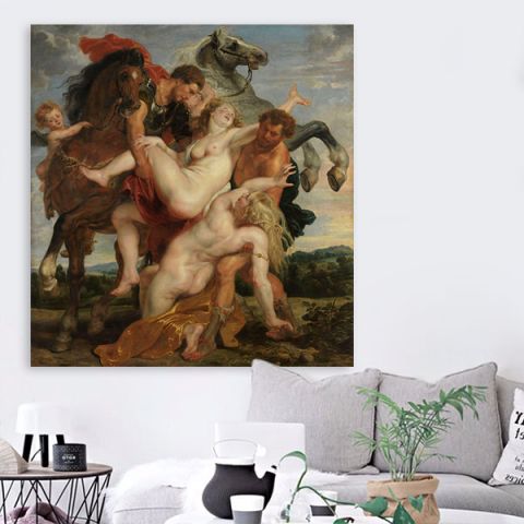 Rubens Peter Paul The Rape of the Daughters of Leucippus Πίνακας των Γιαν Βίλντενς και Πέτερ Πάουλ Ρούμπενς Ο βιασμός των θυγατέρων του Λεύκιππου