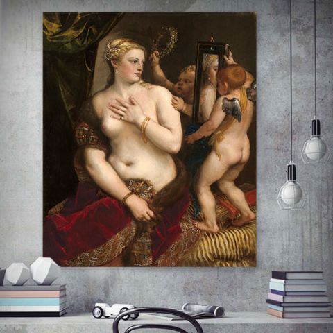 Tiziano Vecellio Venus with a Mirror