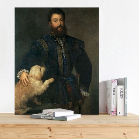 Tiziano Vecellio Portrait of Federico II Gonzaga Τιτσιάνο Πίνακας σε Καμβά