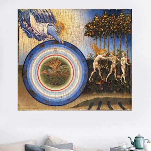 Fra Carnevale Creation and the expulsion from the paradise