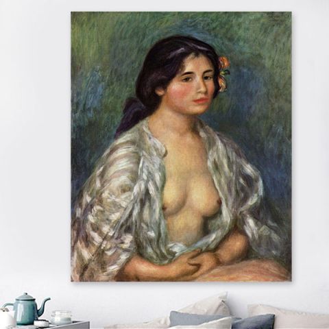 Pierre Auguste Renoir Η Gabrielle με ανοιχτή μπλούζα Πιερ Ογκίστ Ρενουάρ