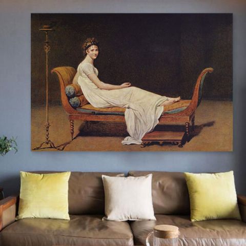 Jacques Louis David Recamier Πορτρέτο της μαντάμ Ρεκαμιέ Πίνακας του Ζακ-Λουί Νταβίντ