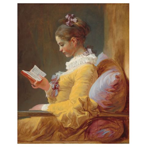 Jean Honore Fragonard Young Girl Reading Πίνακας σε Καμβά