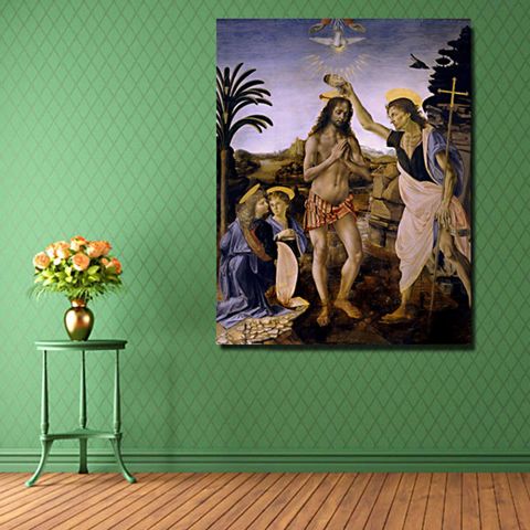 Leonardo Da Vinci Baptism of Christ (Η Βάπτιση Του Χριστού)