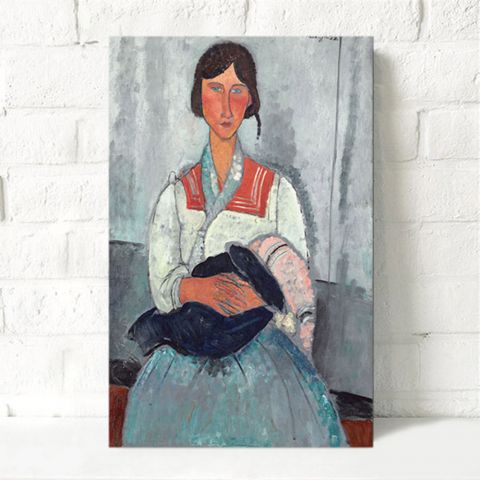 Amedeo Modigliani (Αμεντέο Μοντιλιάνι) Gypsy Woman with Baby Πίνακας σε καμβά