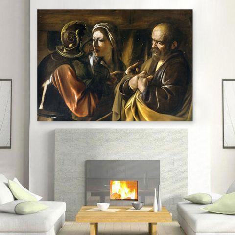 Caravaggio The Denial of Saint Peter Πίνακας σε Καμβά